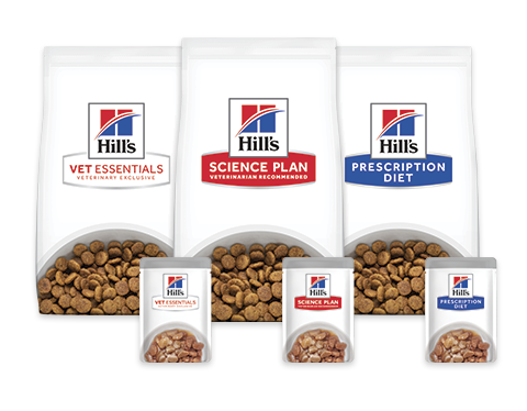 White Hill's pet food cans and cardboard case